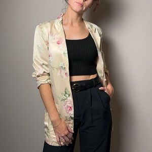 Oversized Vintage Silky Blazer